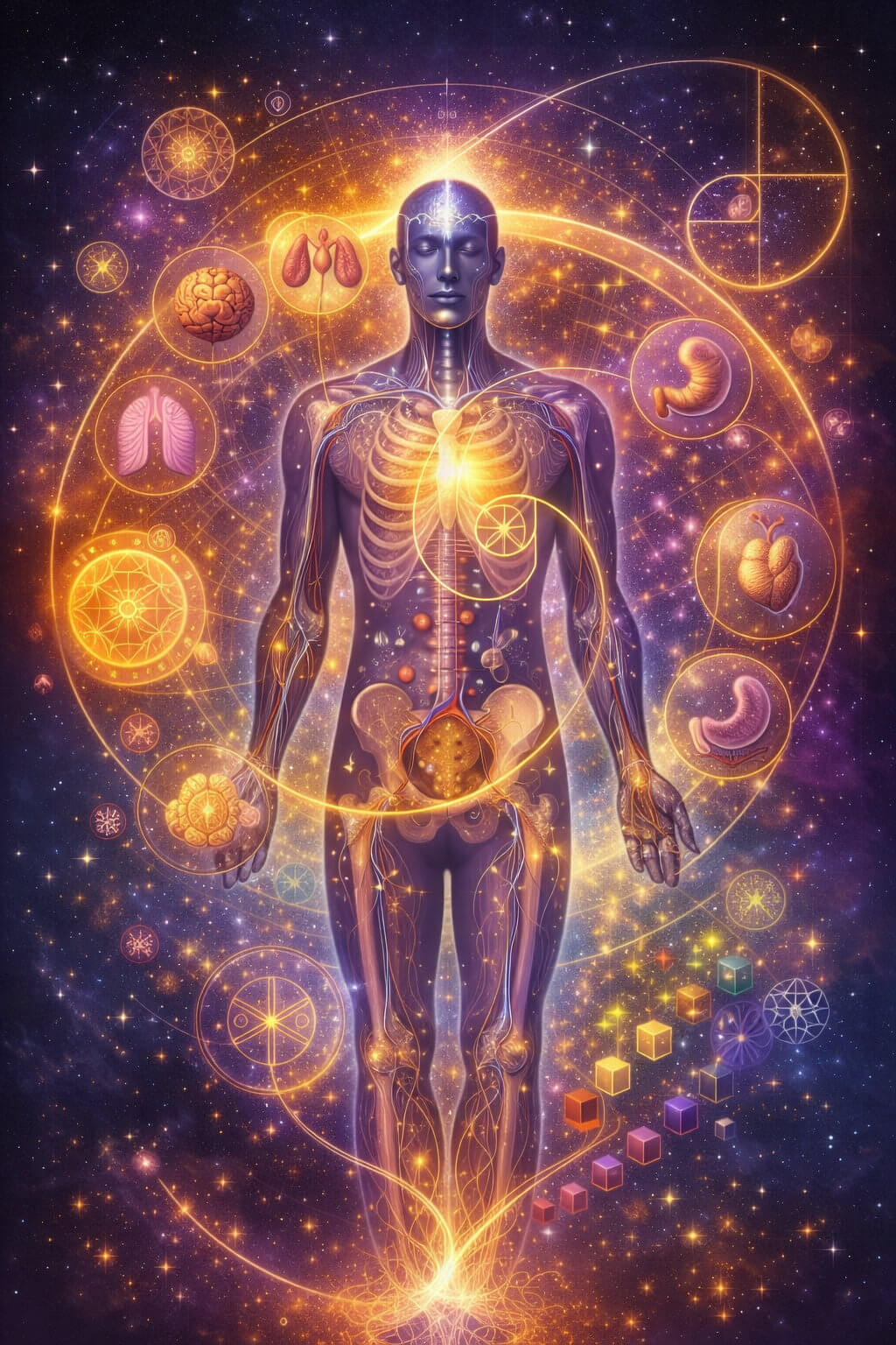 Fibonacci-Spirale als Symbol für natürliche Ordnung, Wachstum und Harmonie